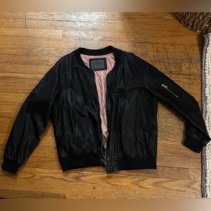 Ci Sono Leather Black Jacket